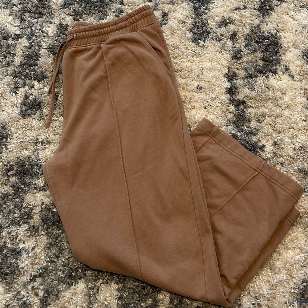 Fashion Nova Brown Track Pants